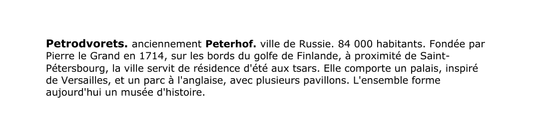 Prévisualisation du document Petrodvorets.