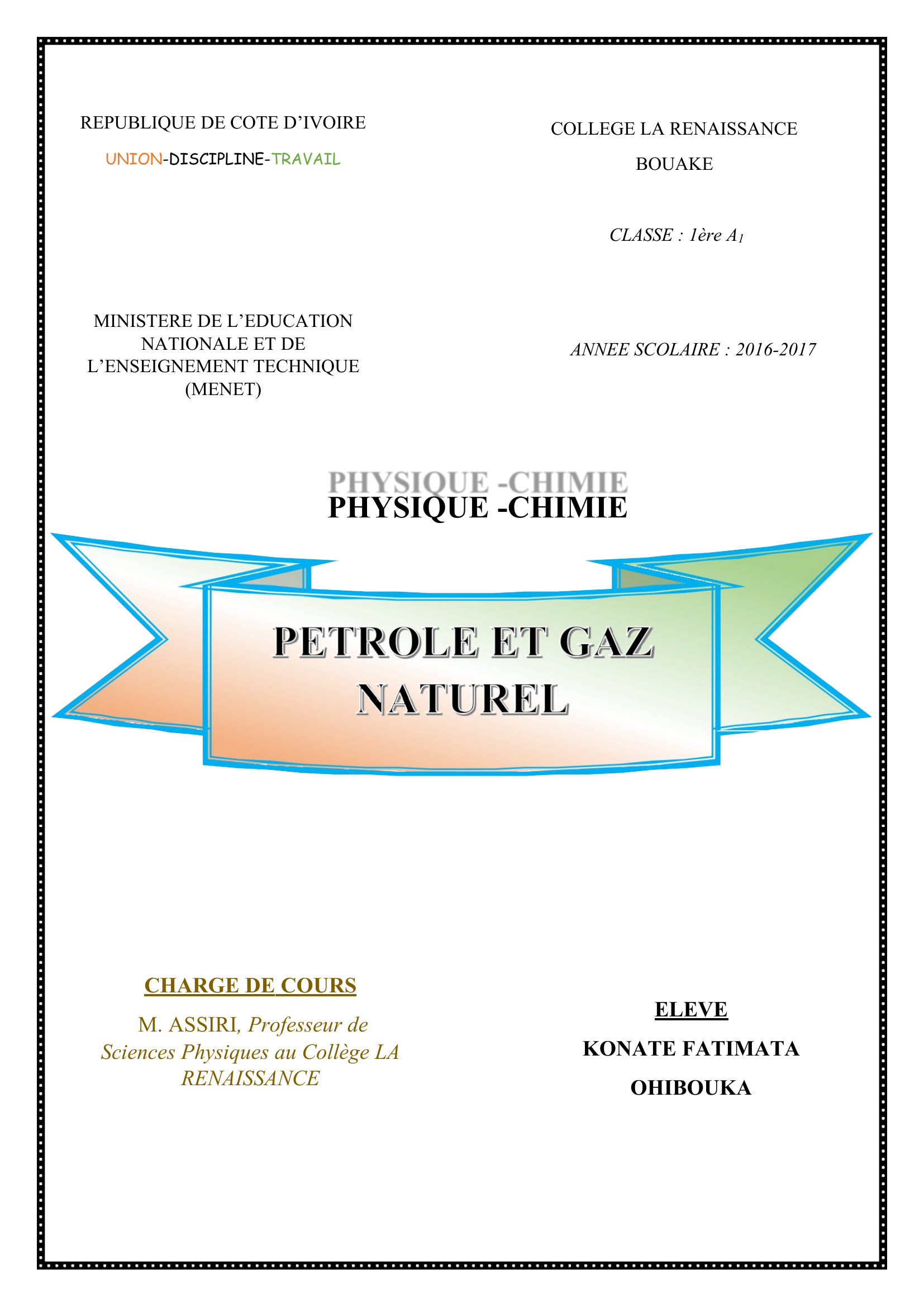 Prévisualisation du document Pétrole et Gaz naturel