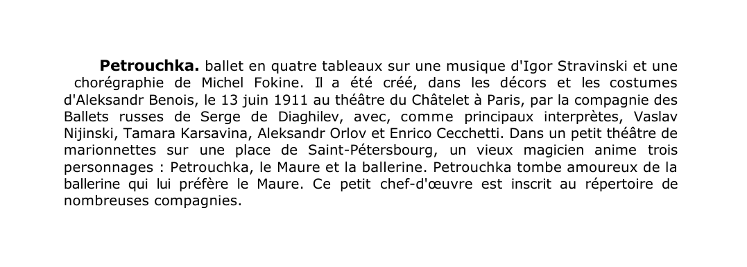 Prévisualisation du document Petrouchka.