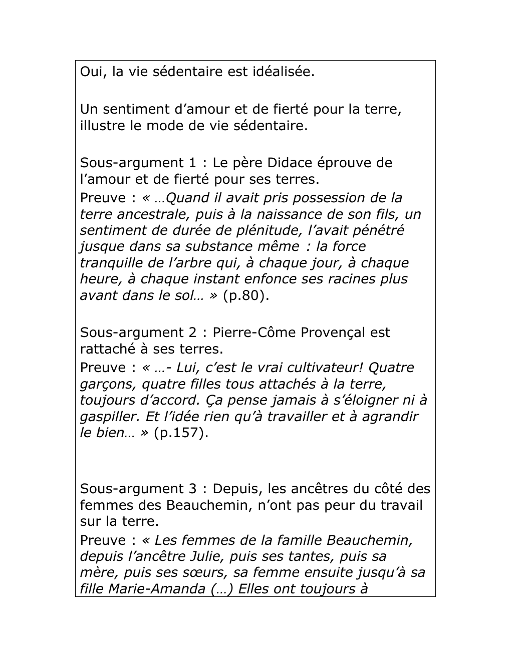 Prévisualisation du document Peut-on affirmer que, dans Le Survenant, la vie sédentaire est idéalisée ?