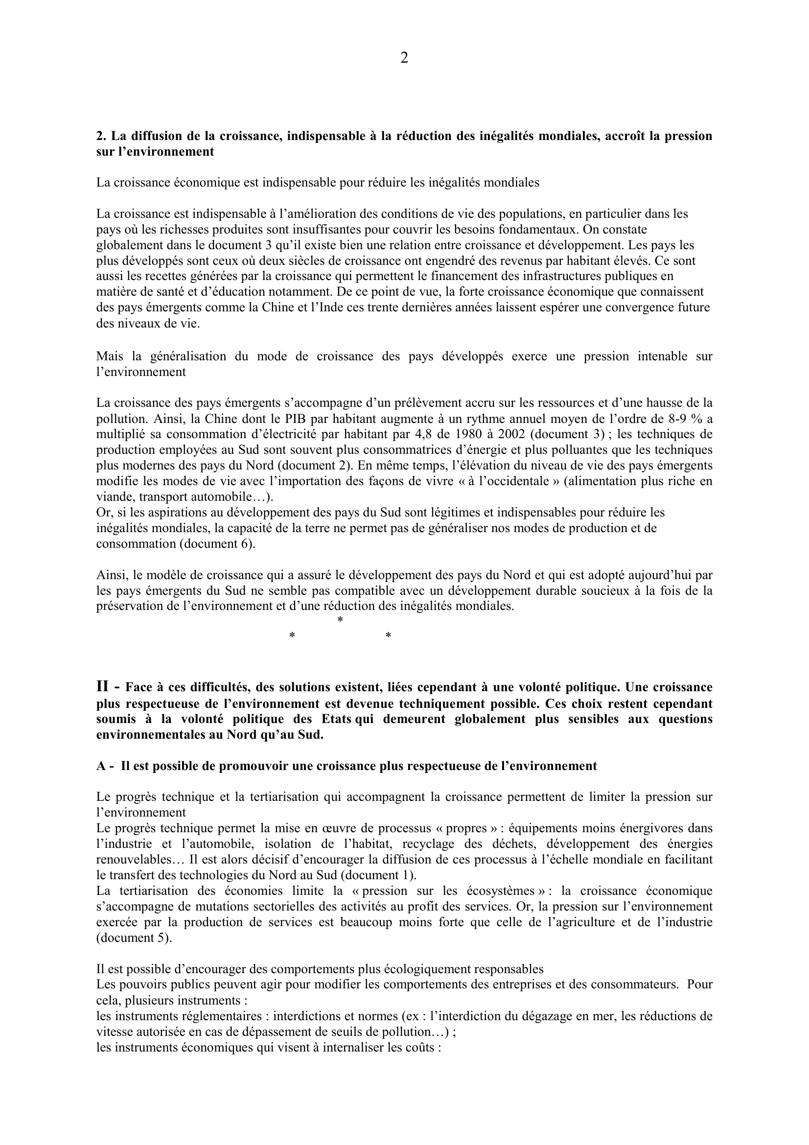 Prévisualisation du document Peut-on concilier croissance économique et développement durable ?