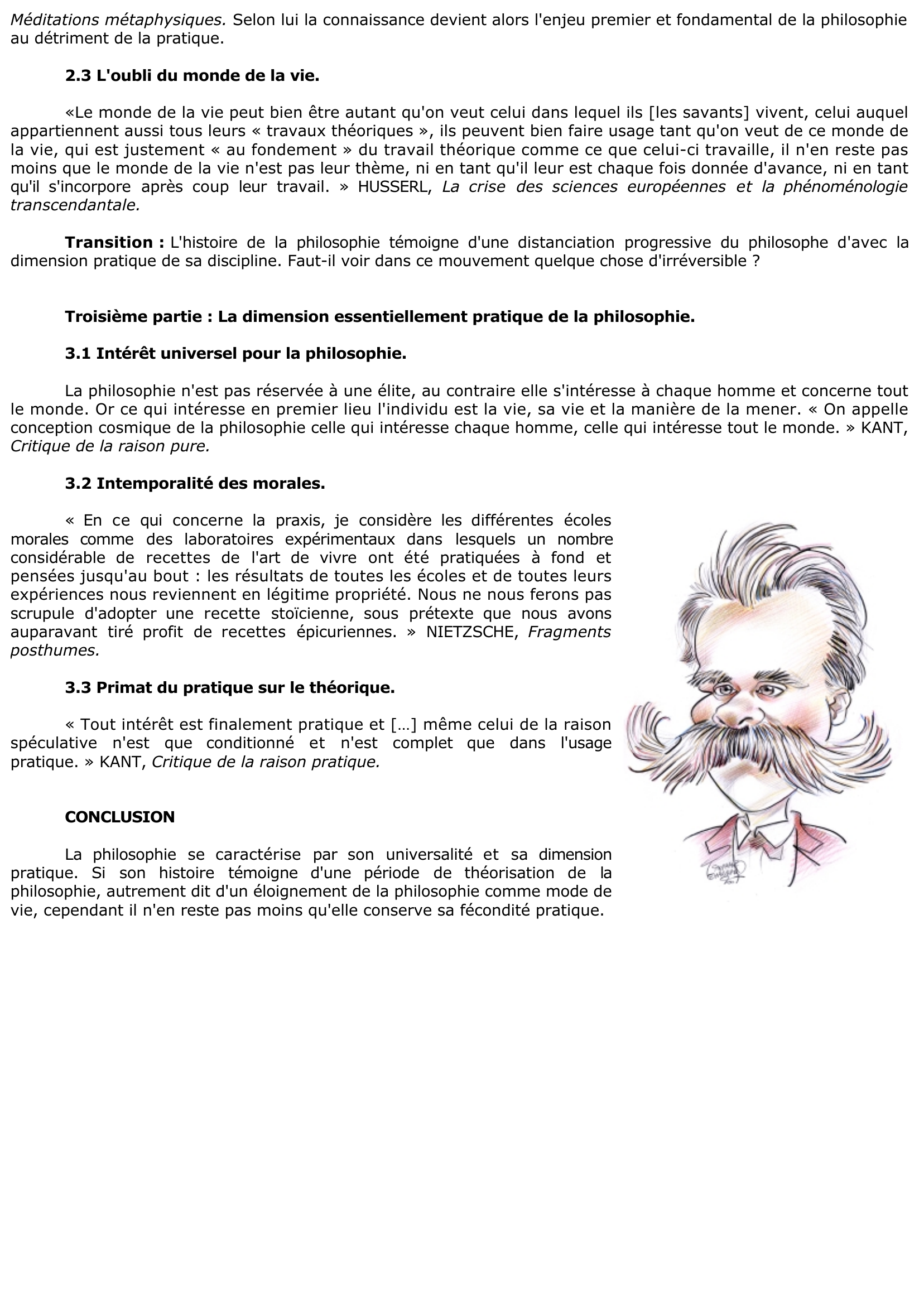 Prévisualisation du document Peut-on dire que la philosophie a une portée pratique dans la vie de chacun  	?