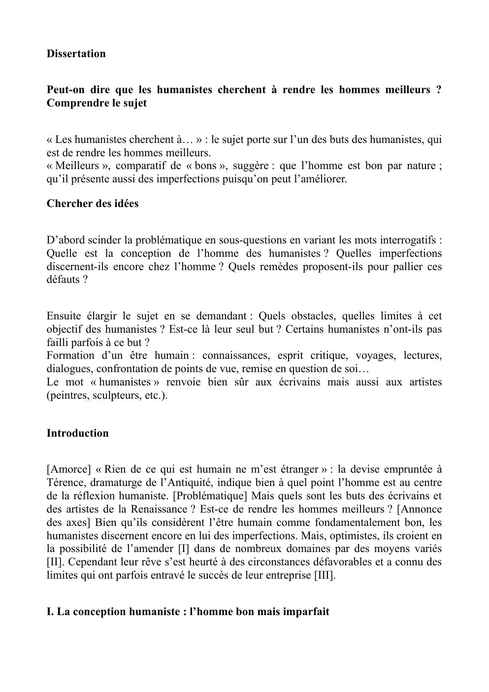 Prévisualisation du document Peut-on dire que les humanistes cherchent à rendre les hommes meilleurs ?