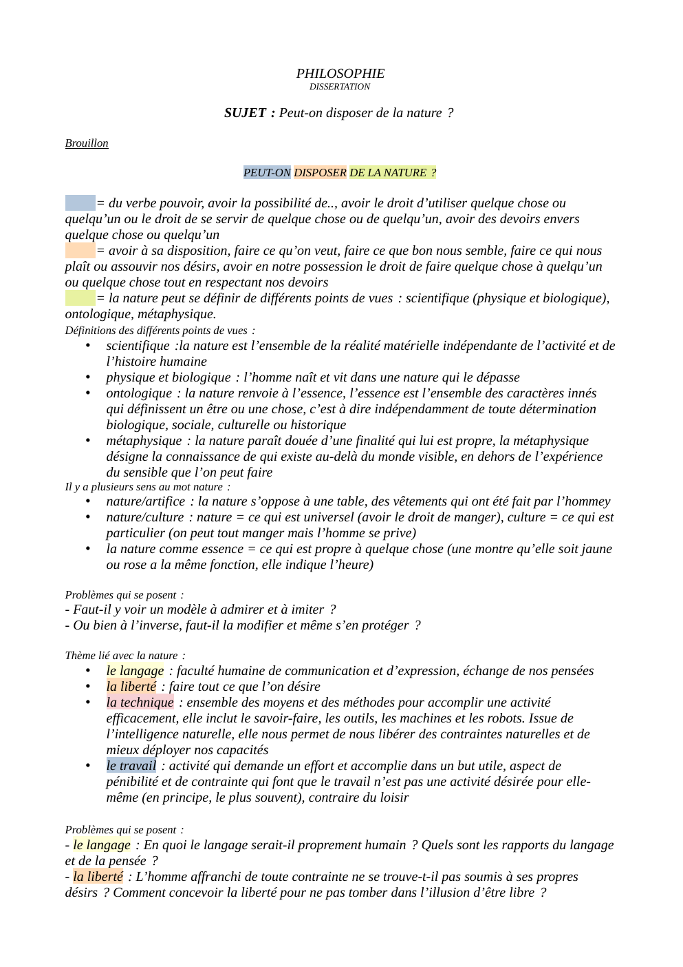 Prévisualisation du document peut-on disposer de la nature ?