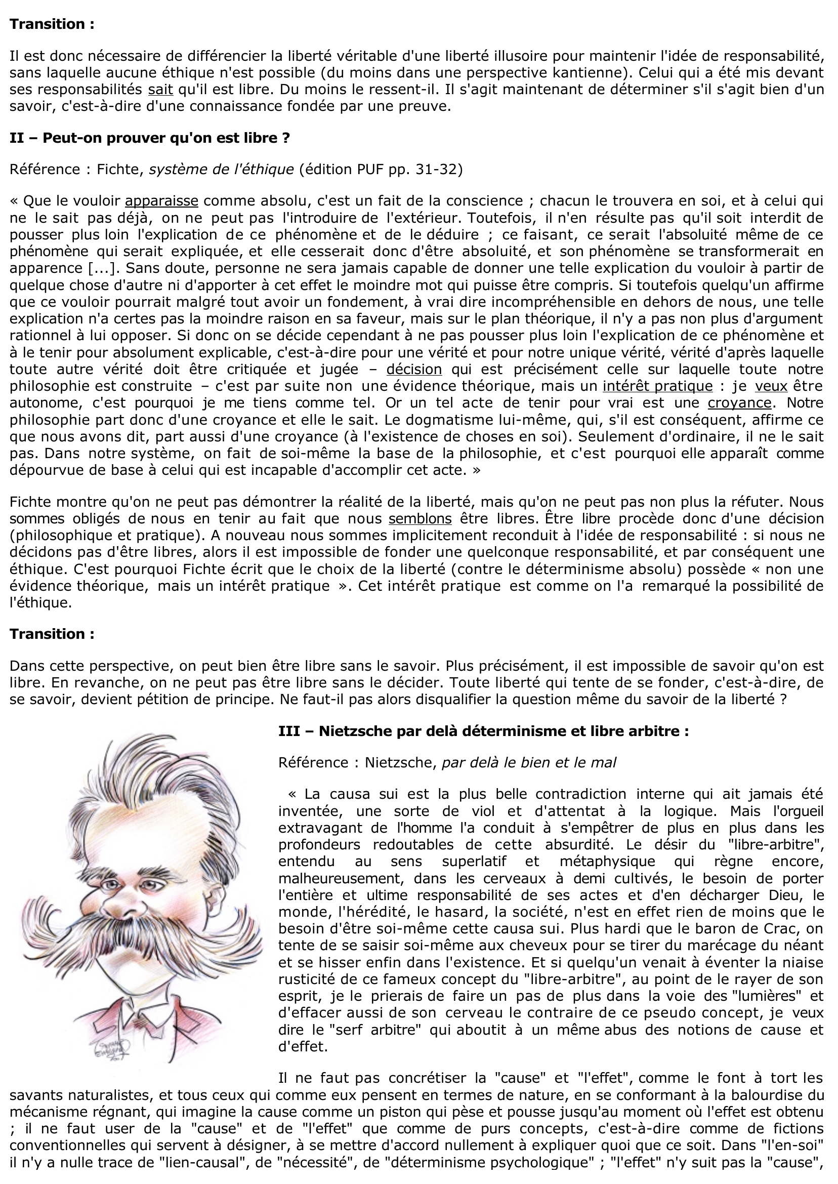 Prévisualisation du document Peut-on être libre sans le savoir ?