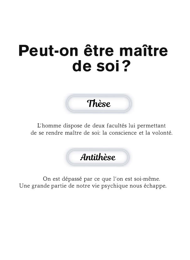 Prévisualisation du document Peut on être maître de soi ?