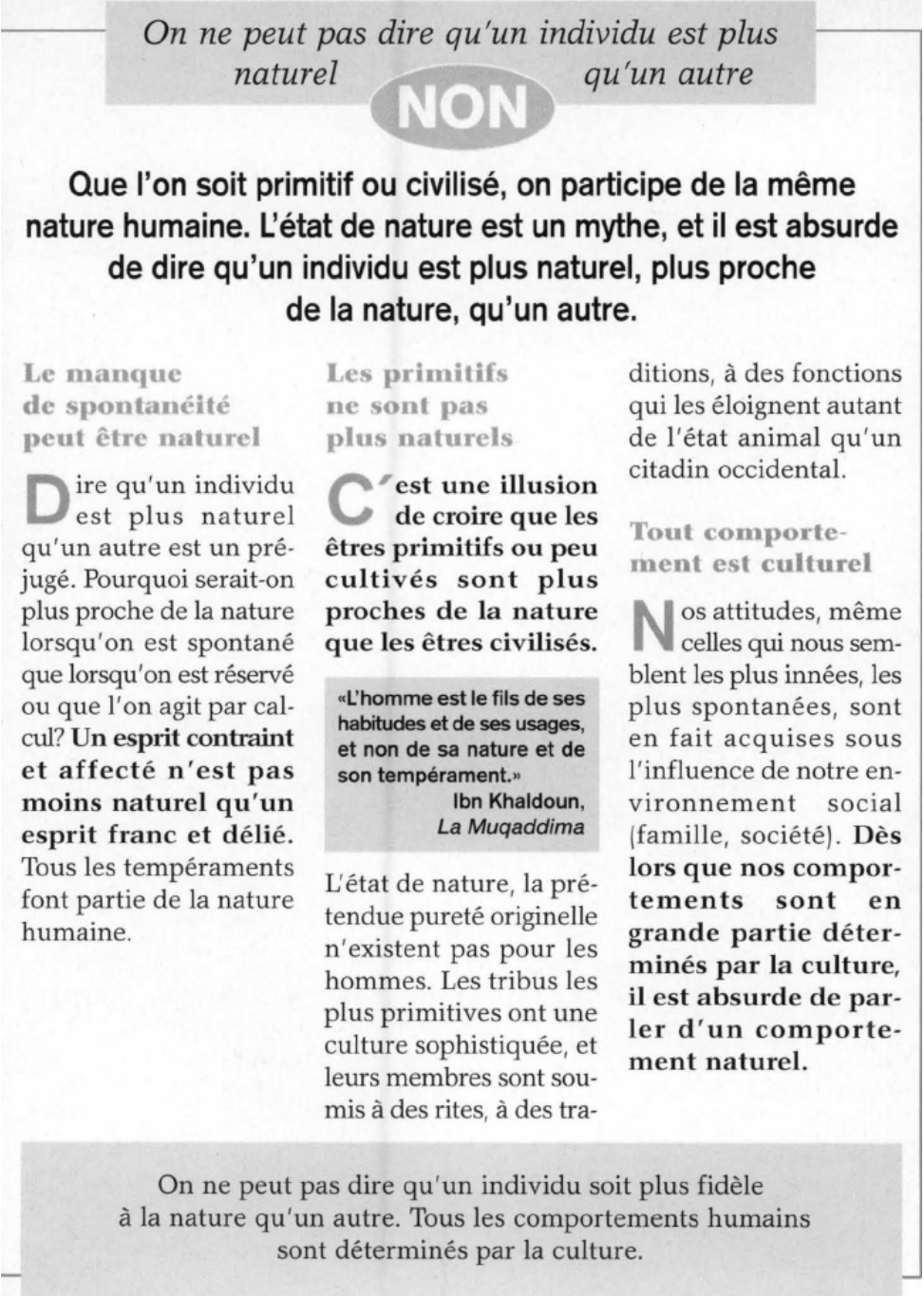 Prévisualisation du document Peut-on être plus ou moins naturel ?
