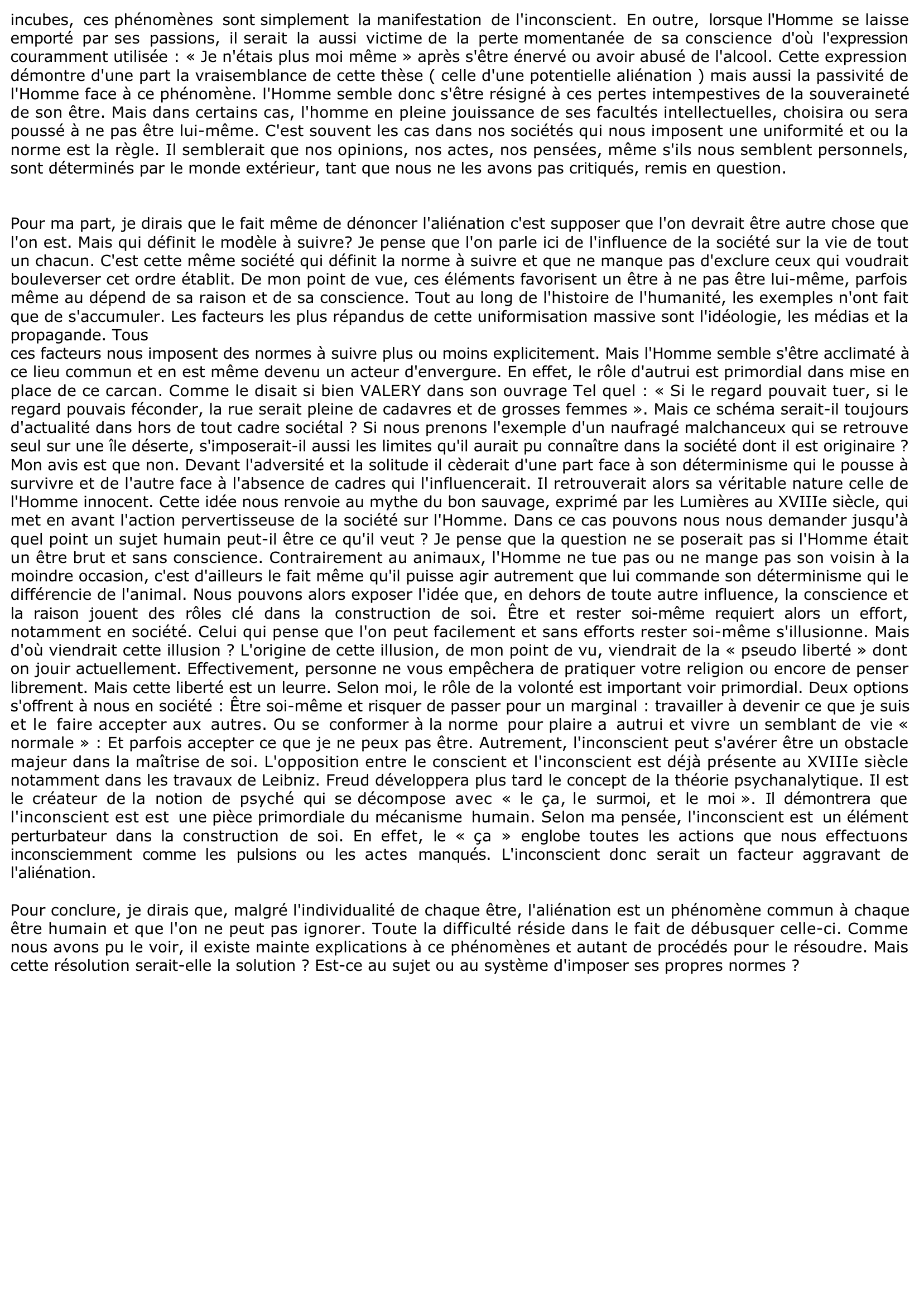Prévisualisation du document Peut-on ne pas être soi-même ?