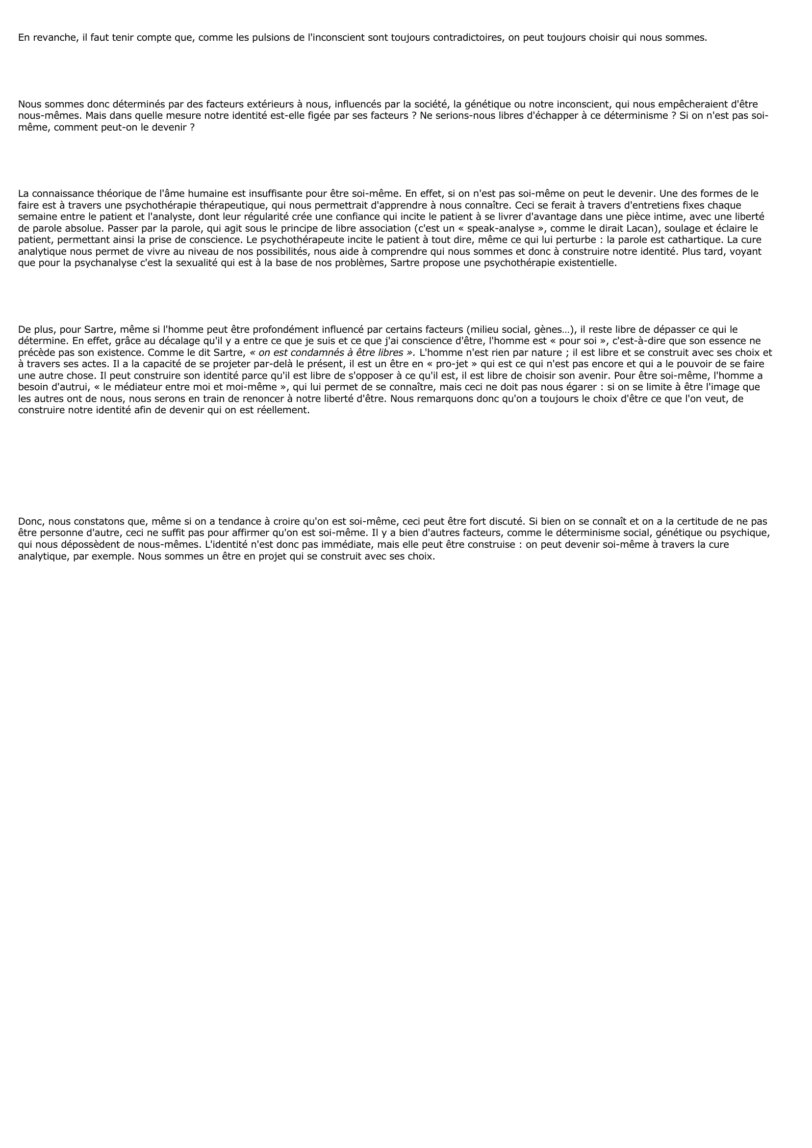Prévisualisation du document Peut-on ne pas être soi-même?