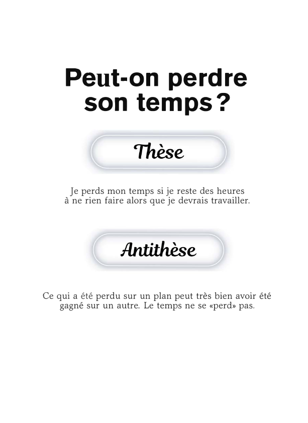 Prévisualisation du document Peut on perdre son temps ?