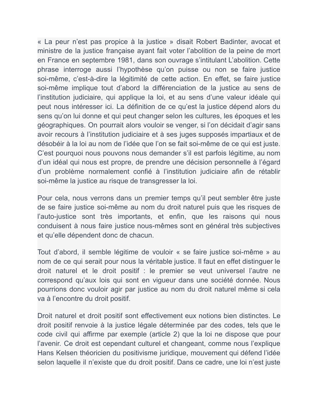 Prévisualisation du document PEUT ON SE FAIRE JUSTICE SOI-MEME ?