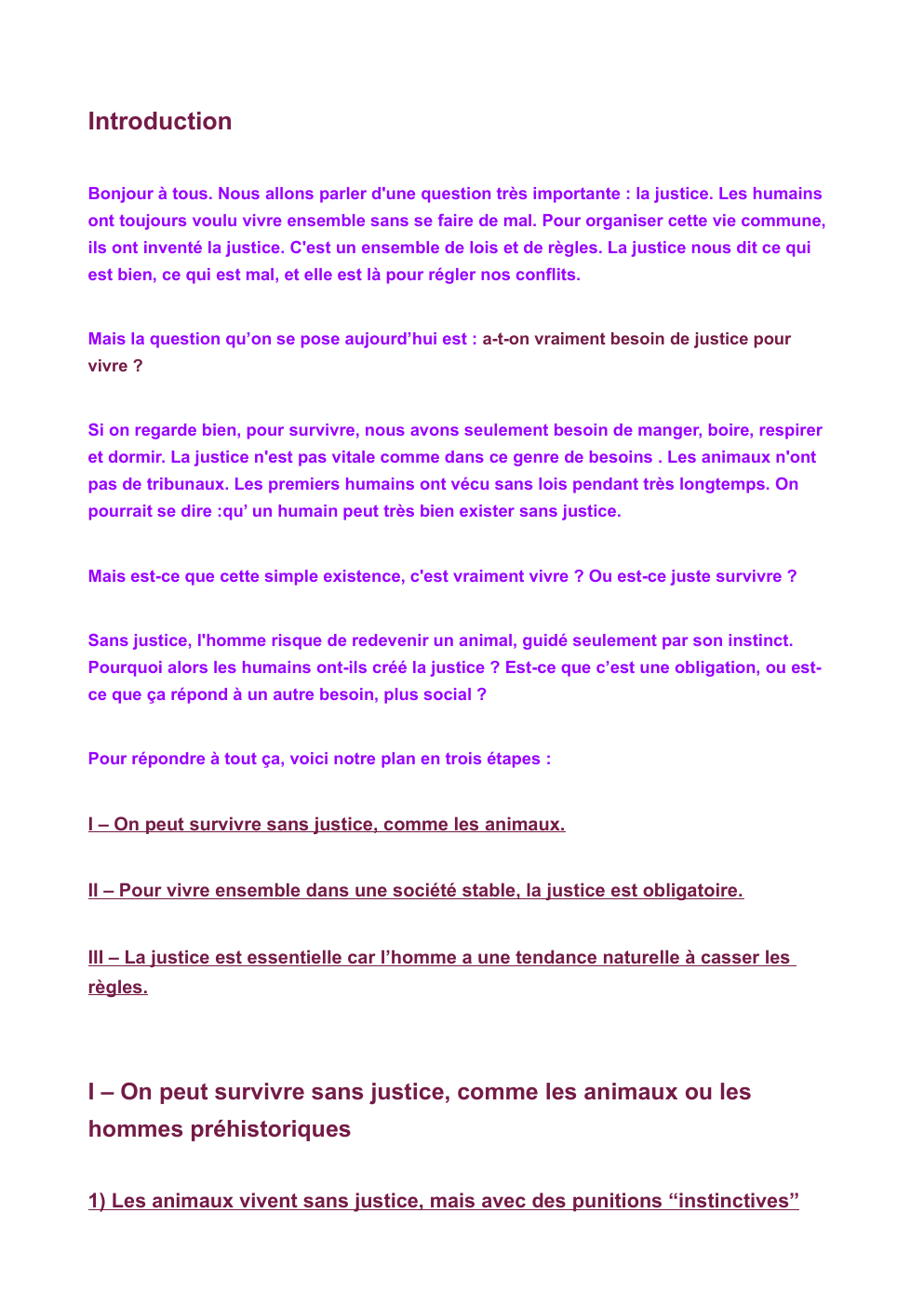 Prévisualisation du document Peut-on vivre sans justice ?