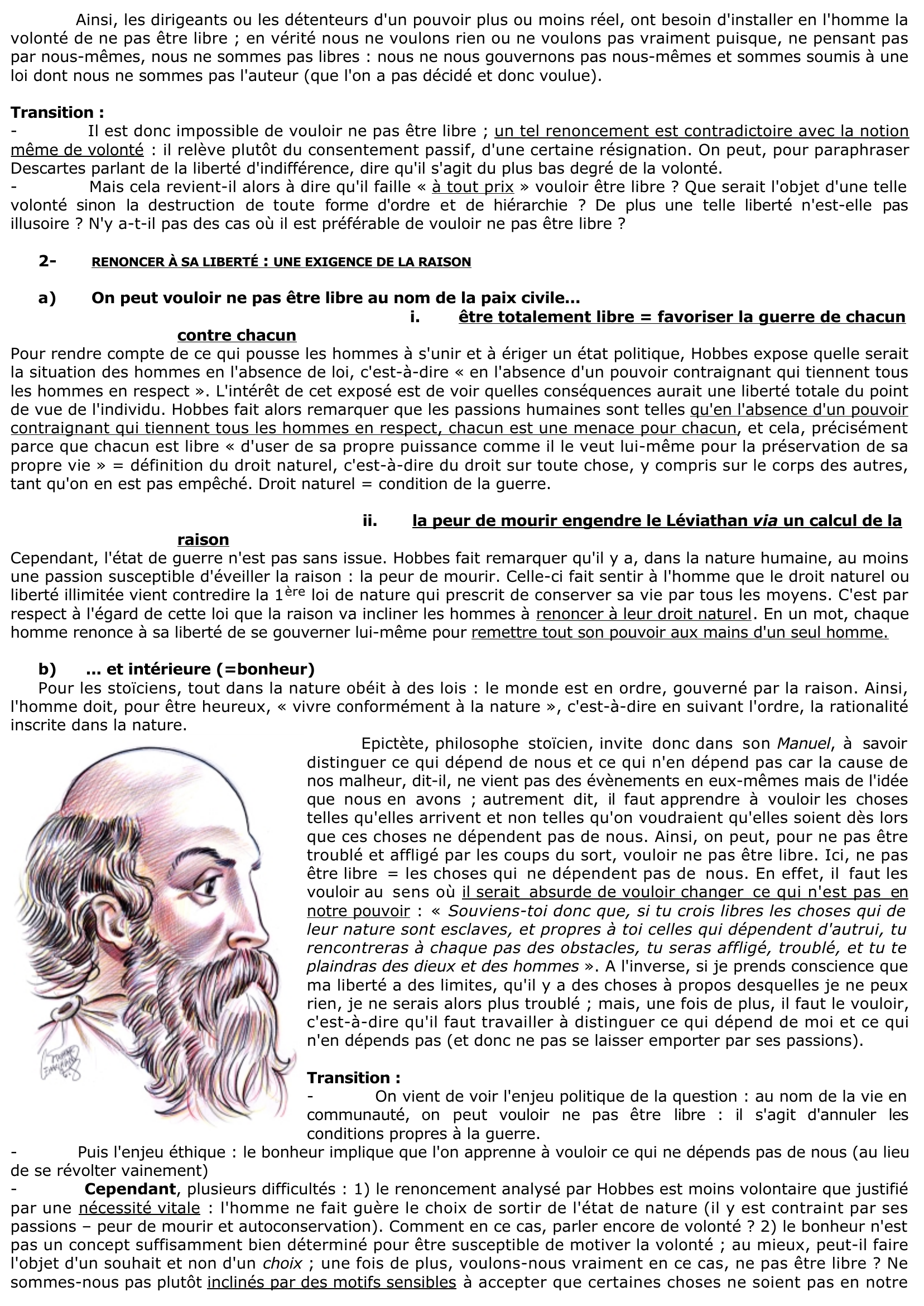 Prévisualisation du document Peut-on vouloir ne pas être libre  	?