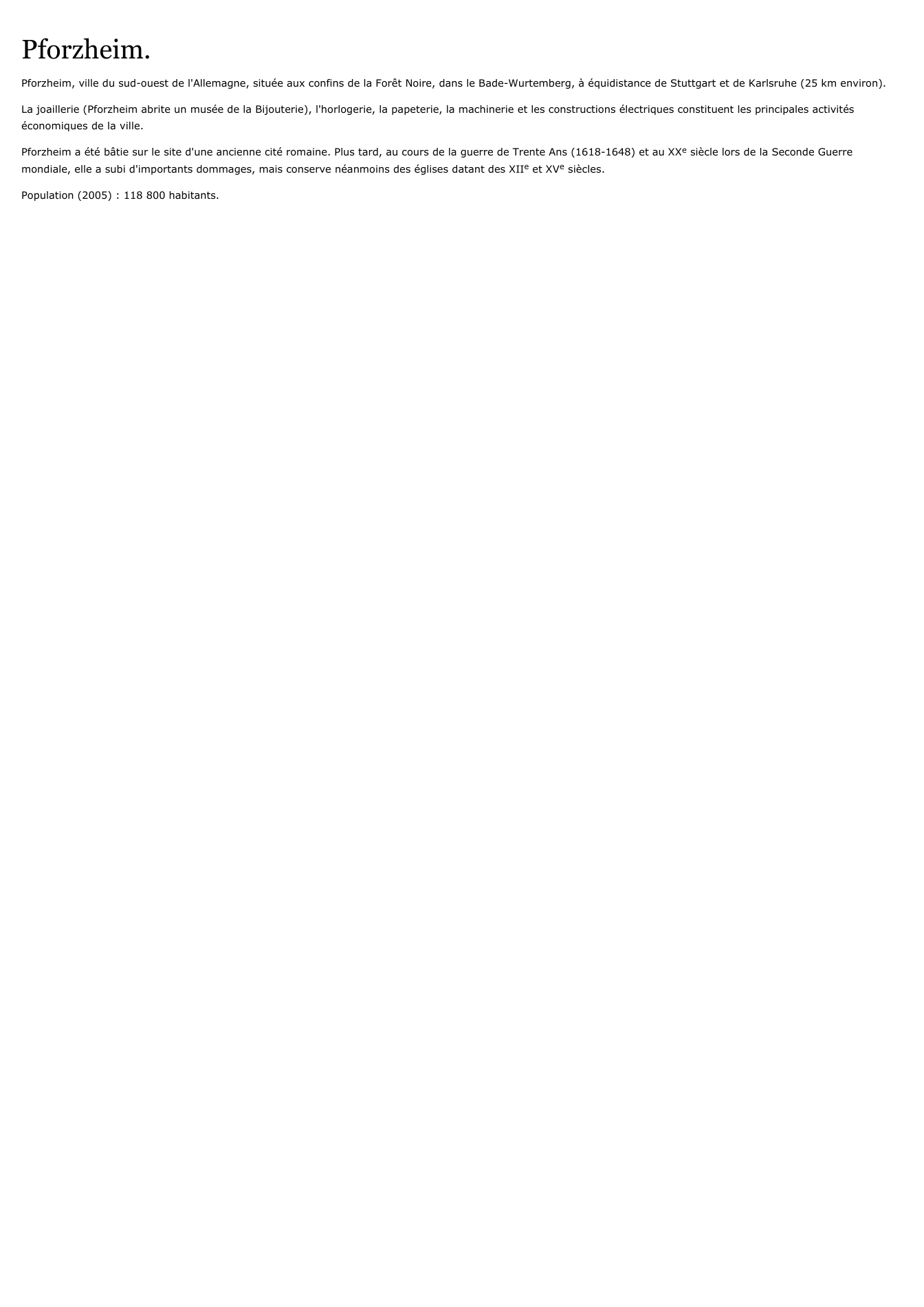 Prévisualisation du document Pforzheim.