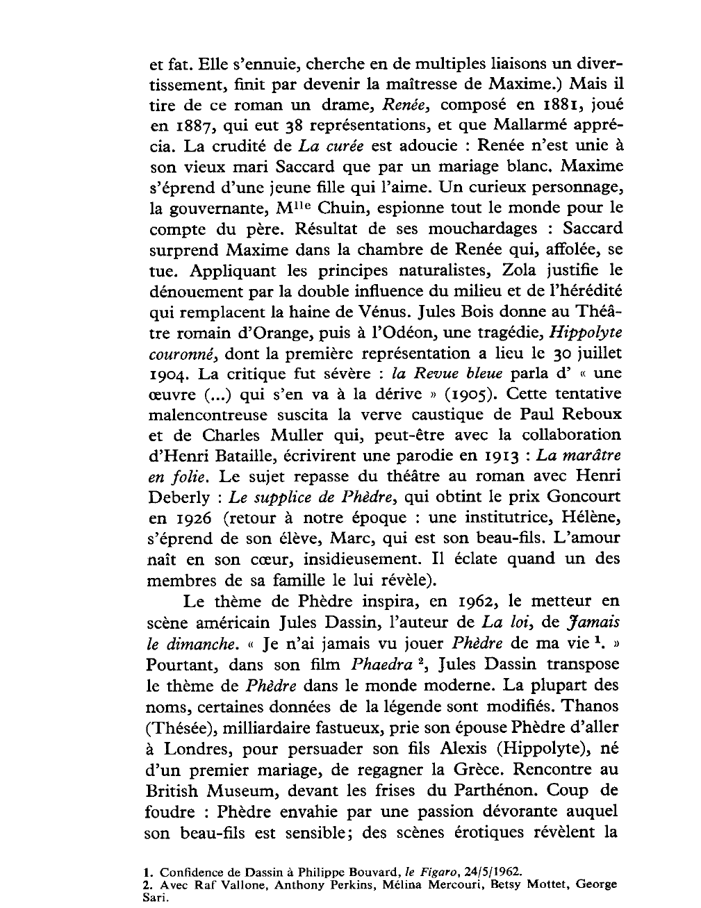 Prévisualisation du document « Phèdre », toujours : Le mythe éternel