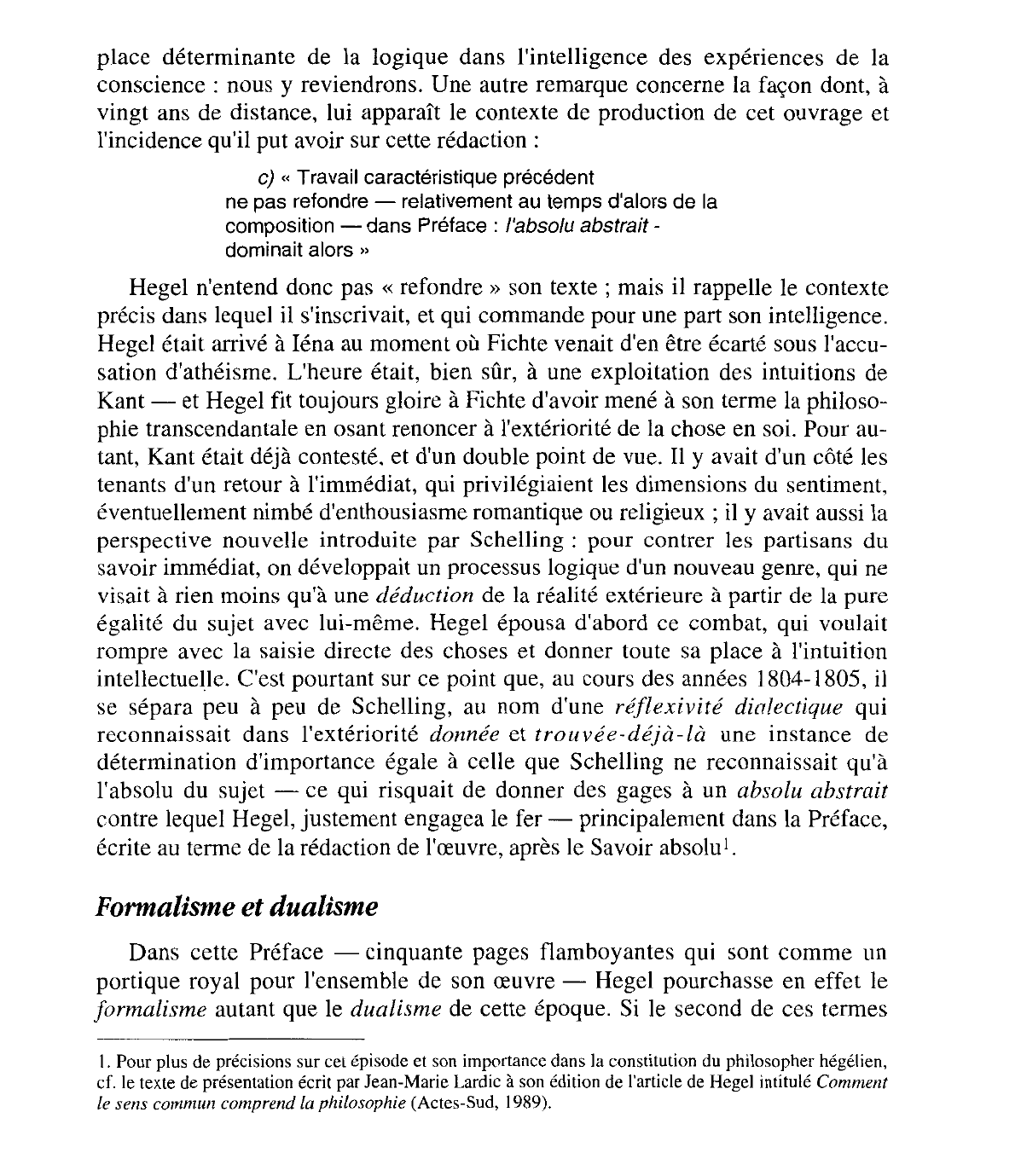 Prévisualisation du document Phénoménologie de l'esprit de Hegel (analyse et résumé)
