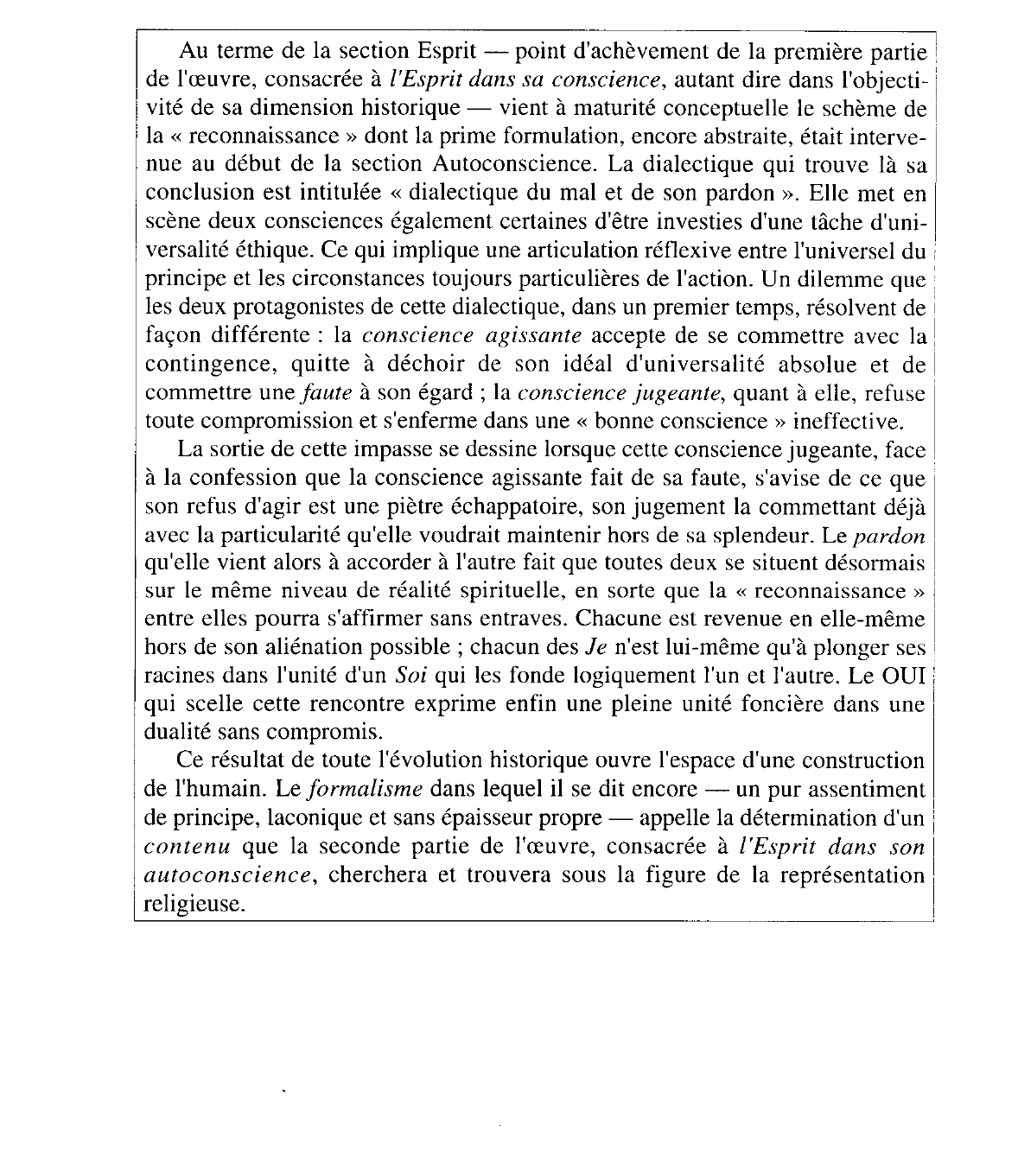 Prévisualisation du document Phénoménologie de l'esprit  Par Georg Wilhelm Friedrich Hegel - Commentaire