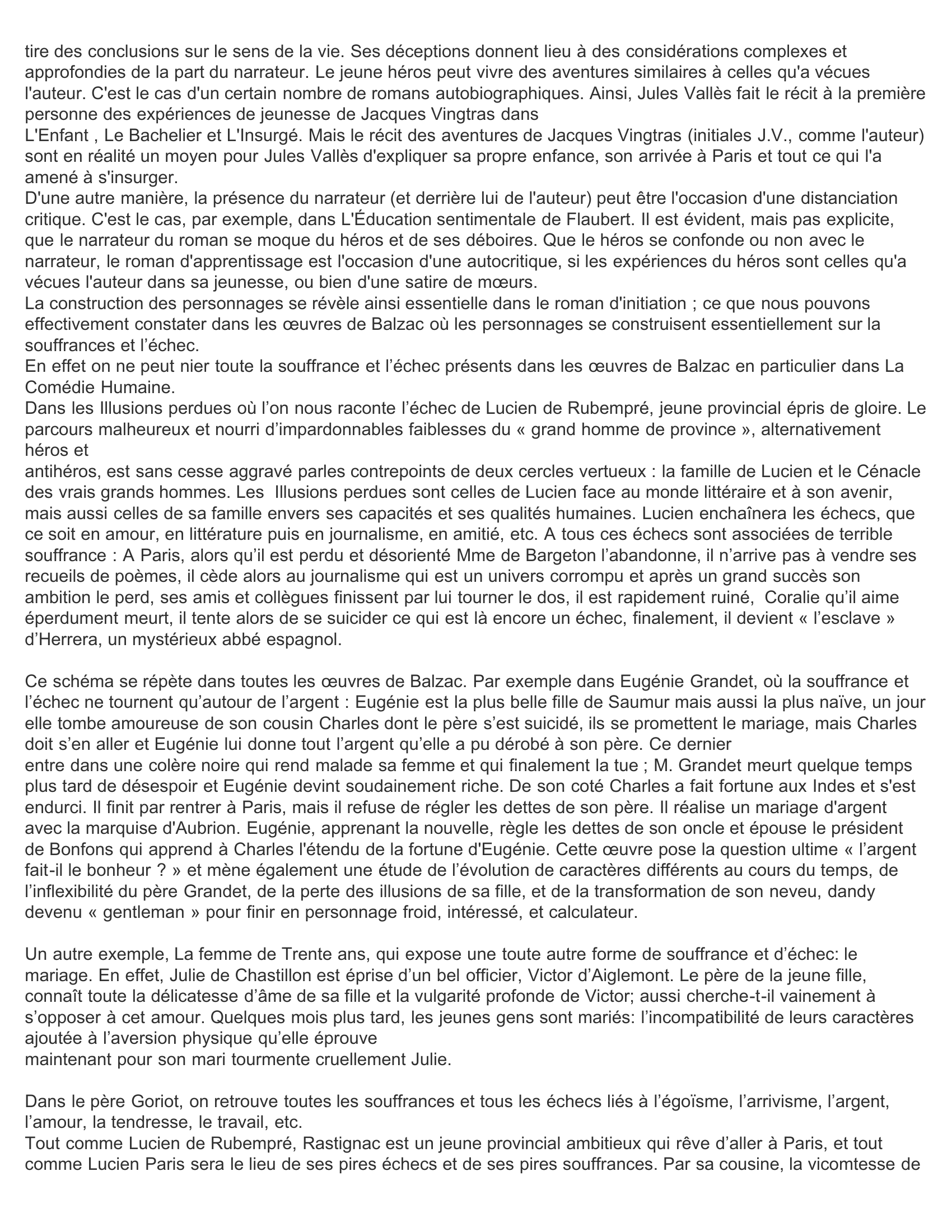 Prévisualisation du document Philippe Berthier, dans son introduction aux Illusions perdues que « ce roman est l’initiation, par la souffrance et l’échec, à la dure loi du réel ». Vous disserterez sur ce sujet.