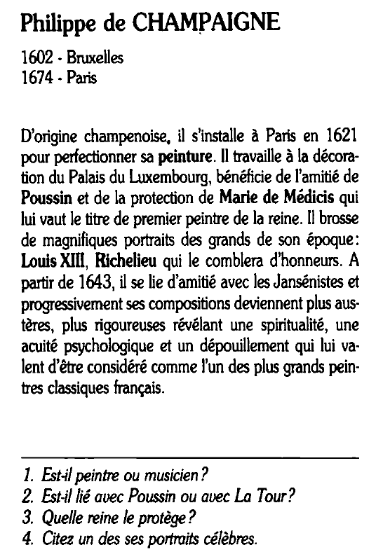 Prévisualisation du document Philippe de CHAMPAIGNE