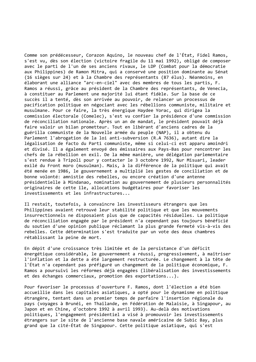 Prévisualisation du document Philippines ()1992-1993)