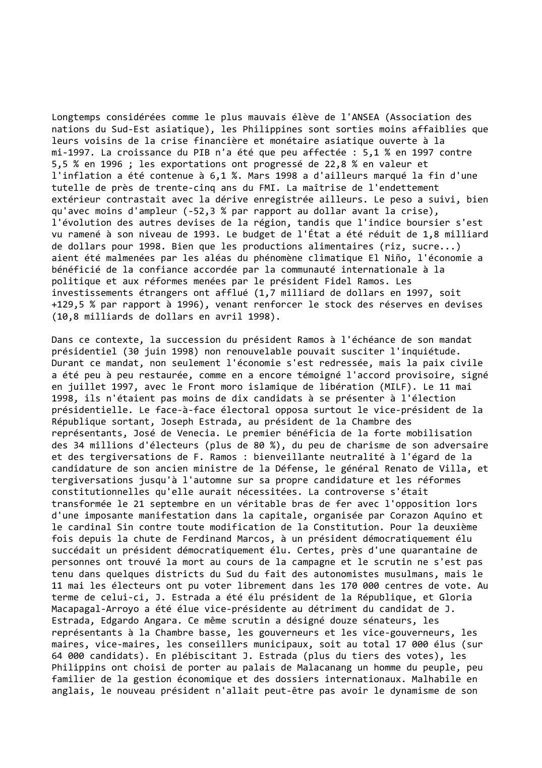 Prévisualisation du document Philippines (1997-1998)