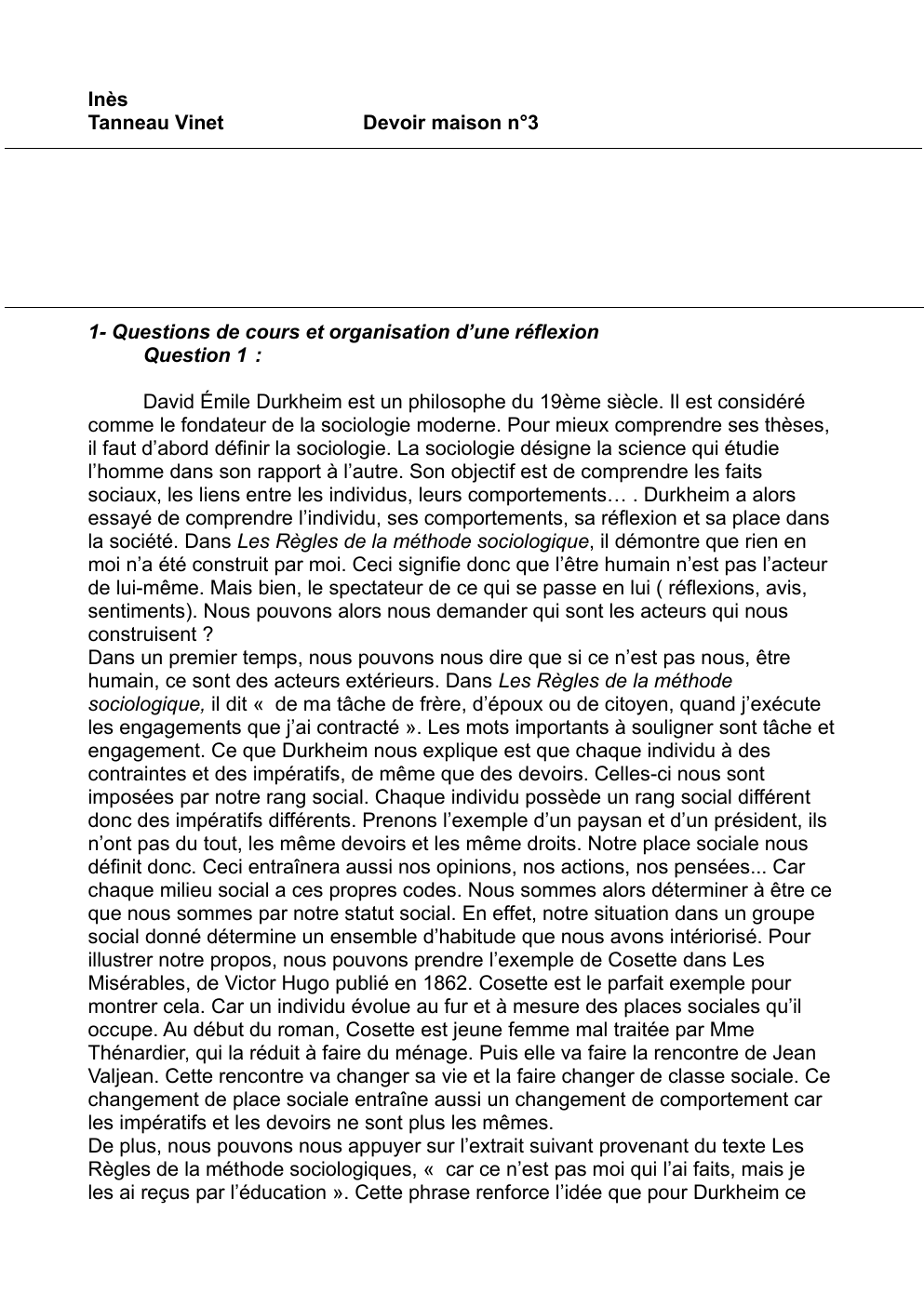 Prévisualisation du document Philo sociologie  David Émile Durkheim