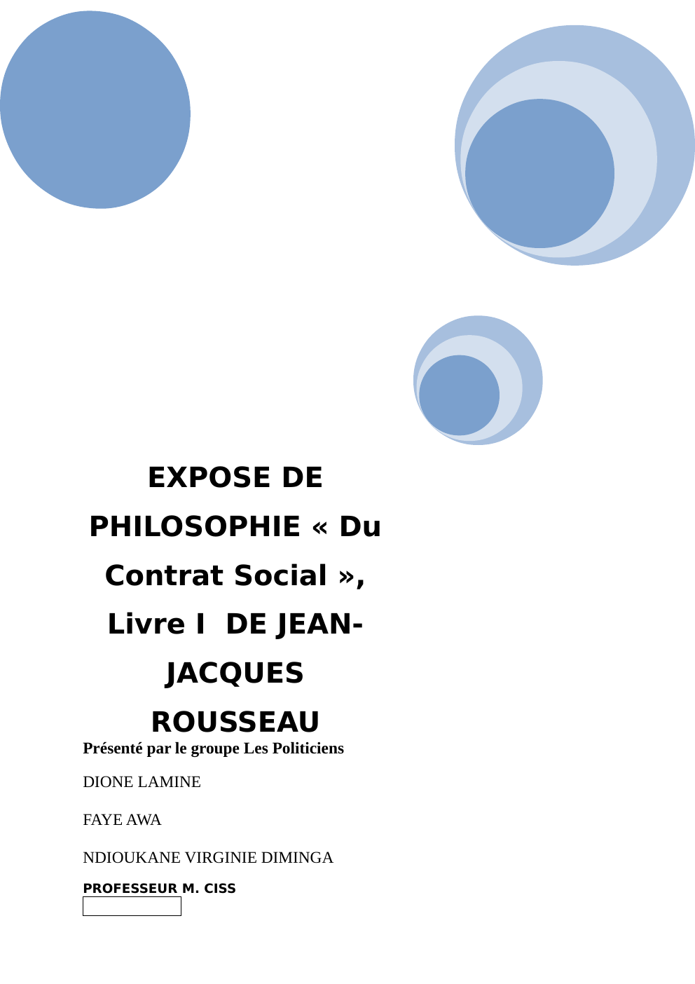 Prévisualisation du document Philosophie