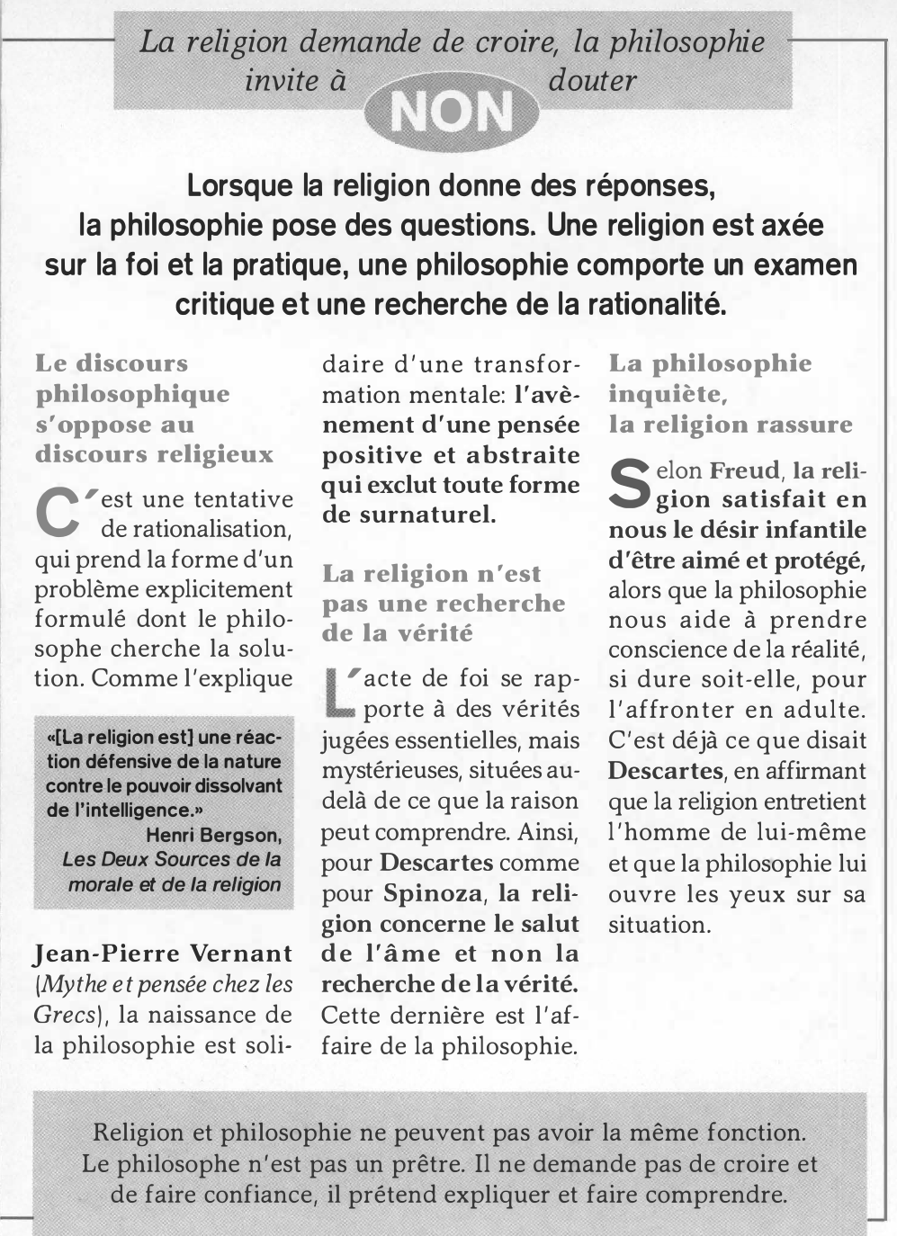 Prévisualisation du document Philosophie et religion ont-elles la même fonction ?