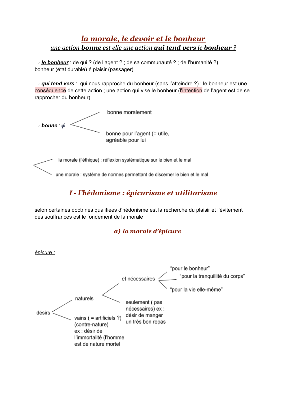 Prévisualisation du document Philosophie , la morale , le bonheur , le devoir