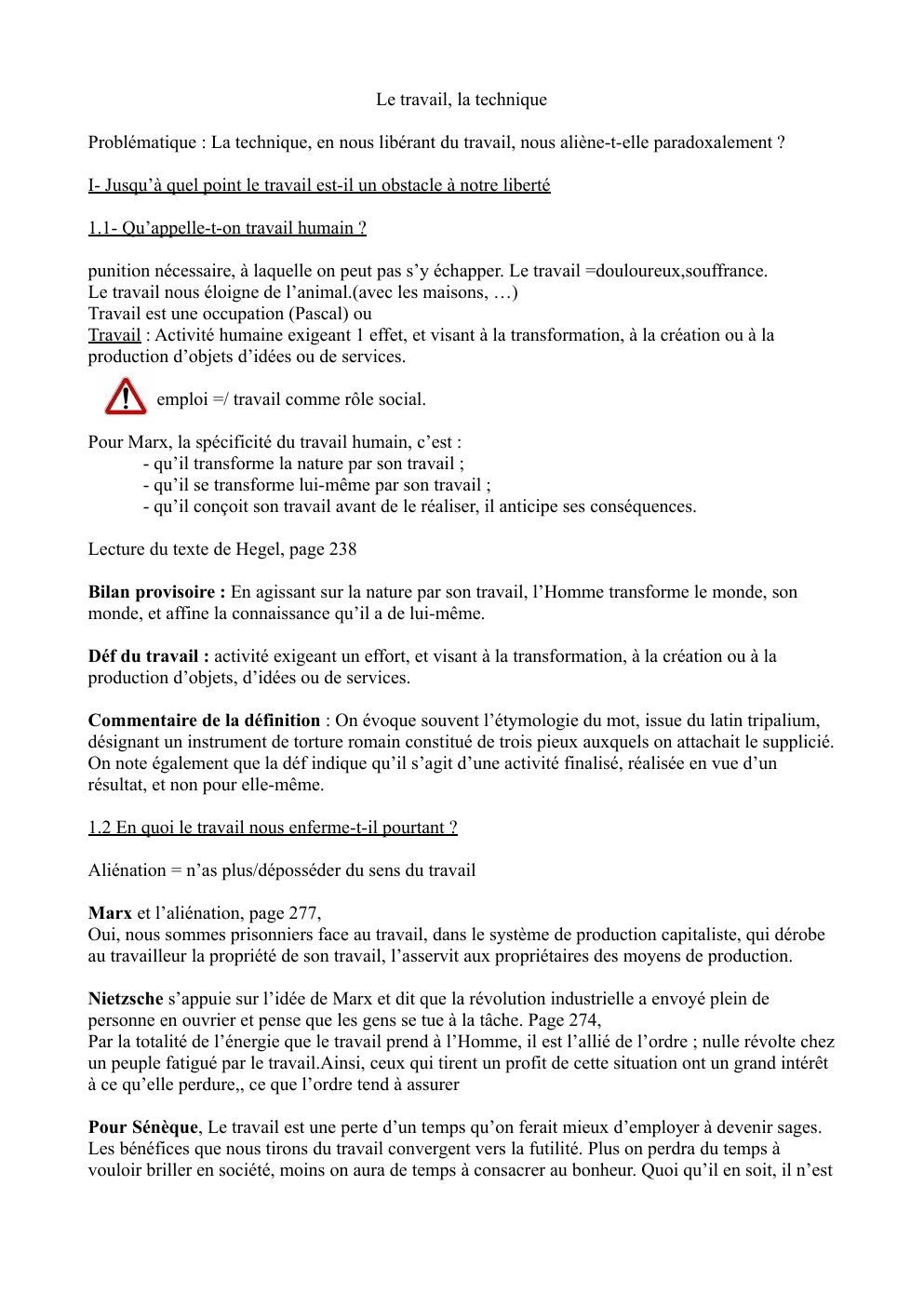 Prévisualisation du document Philosophie, travail et technique (leçon)