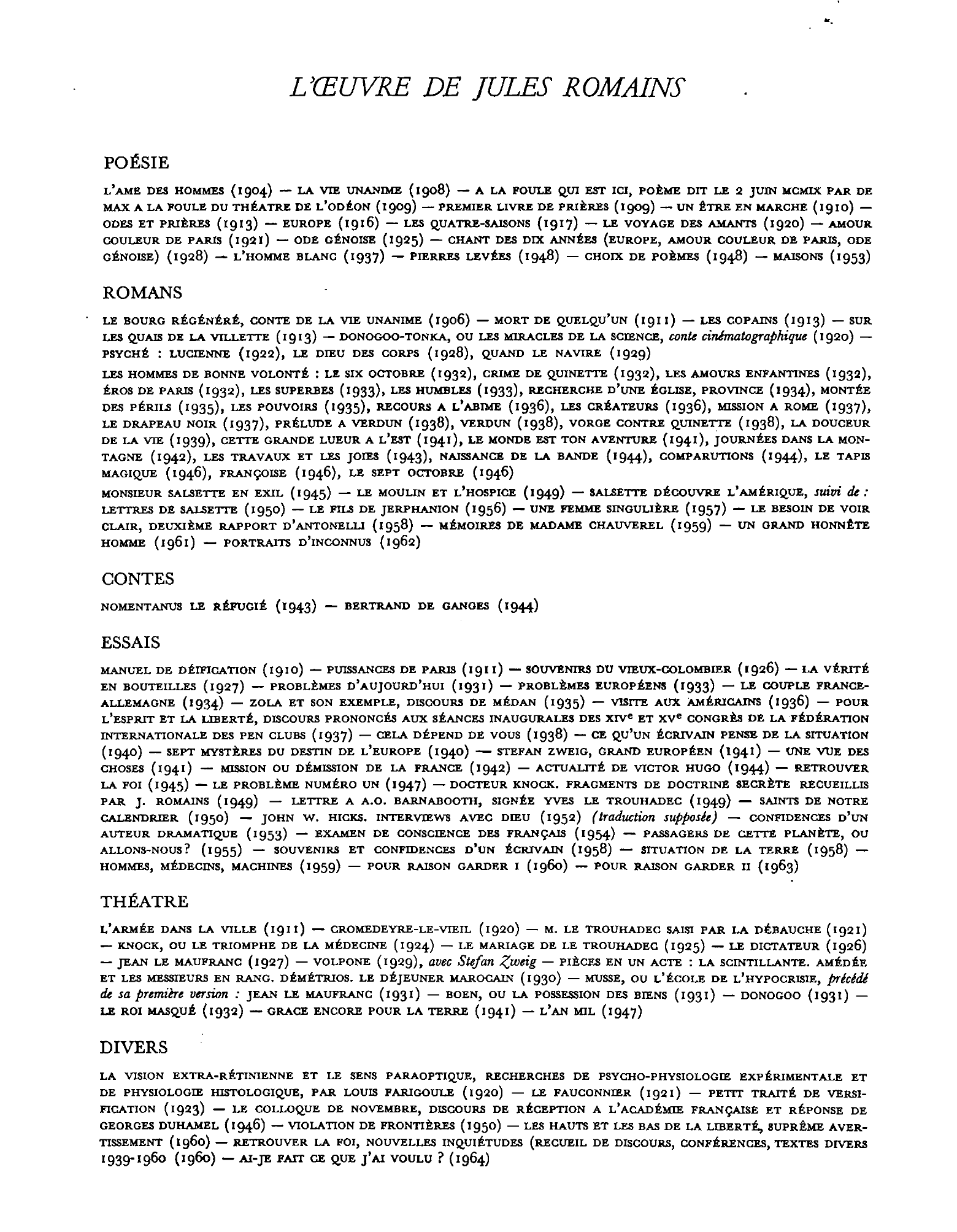 Prévisualisation du document PHOTOGRAPHIE DE JULES ROMAINS