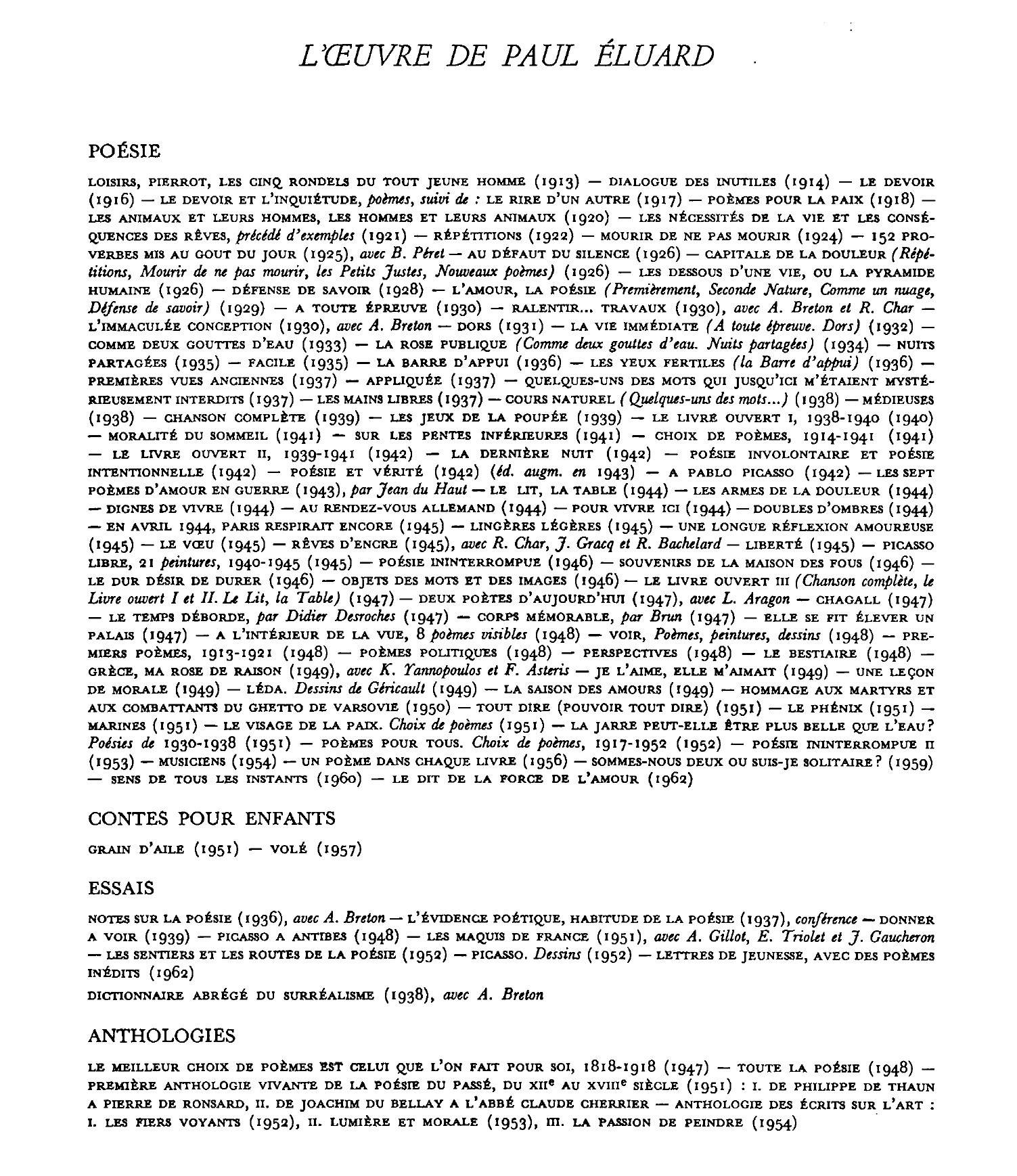 Prévisualisation du document PHOTOGRAPHIE DE PAUL ÉLUARD