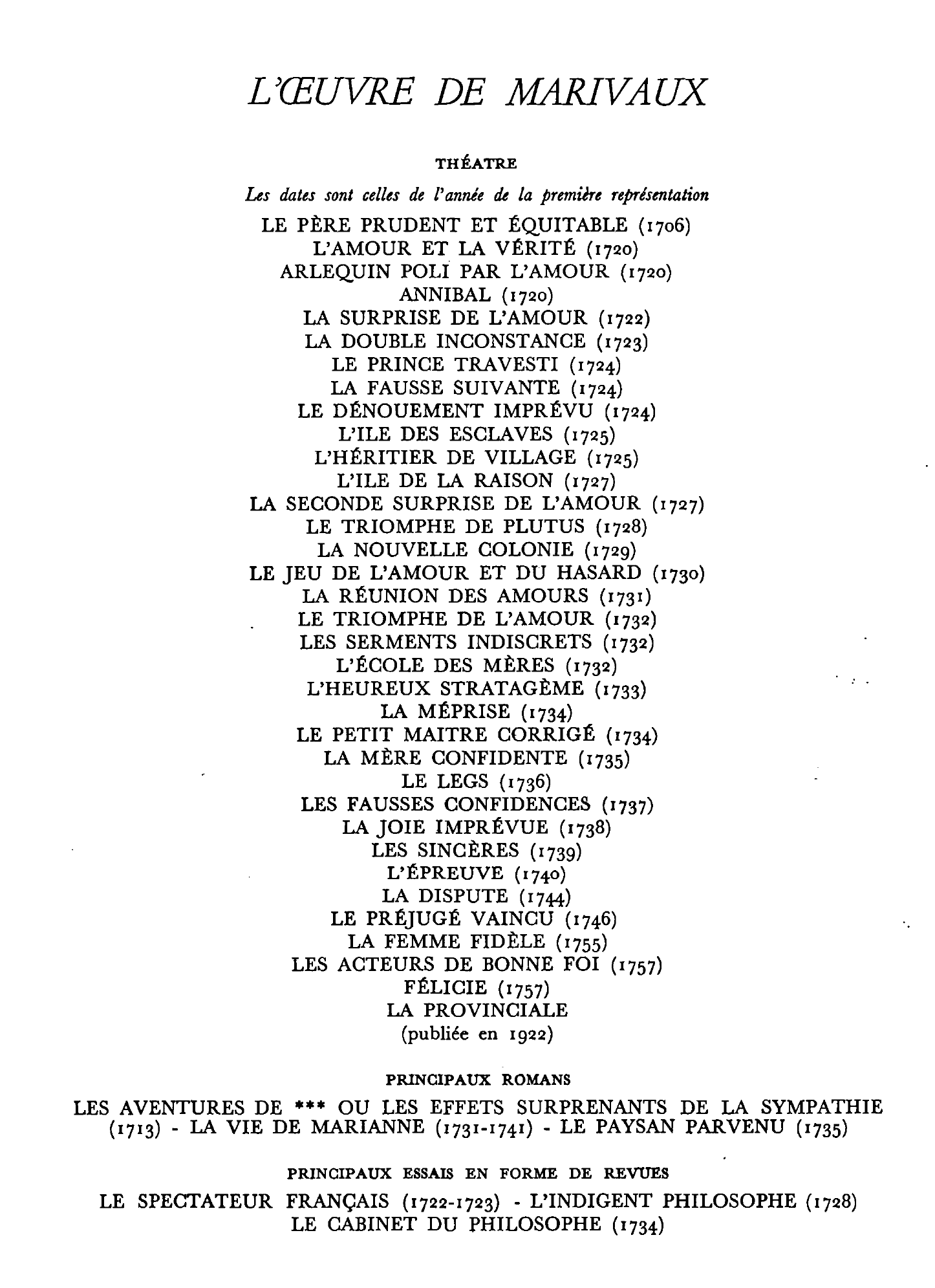 Prévisualisation du document PHOTOGRAPHIE ET OEUVRE DE MARIVAUX