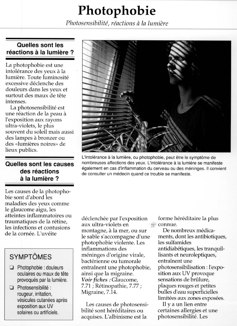 Prévisualisation du document Photophobie.