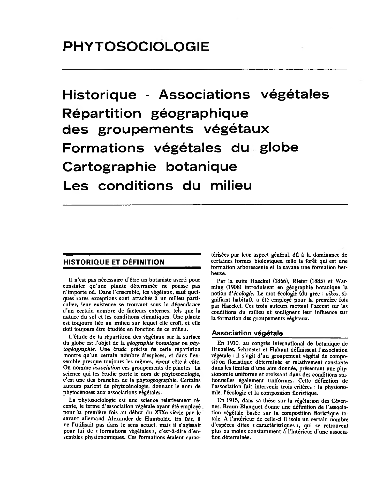 Prévisualisation du document PHYTOSOCIOLOGIE