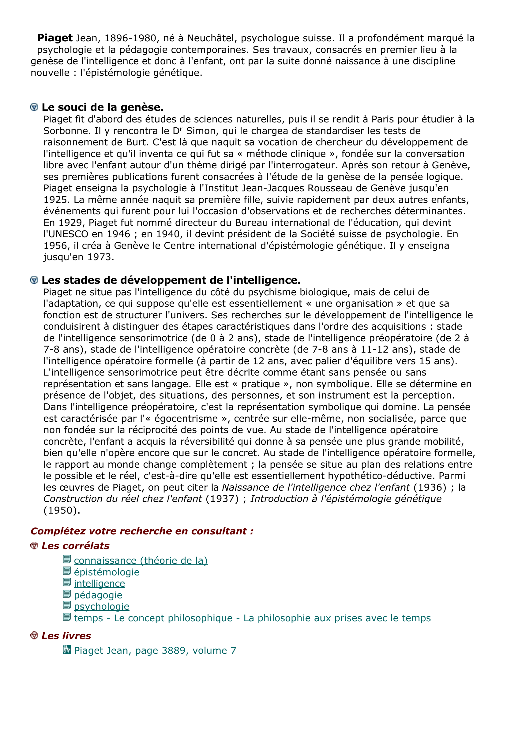 Prévisualisation du document Piaget Jean    Psychologue suisse