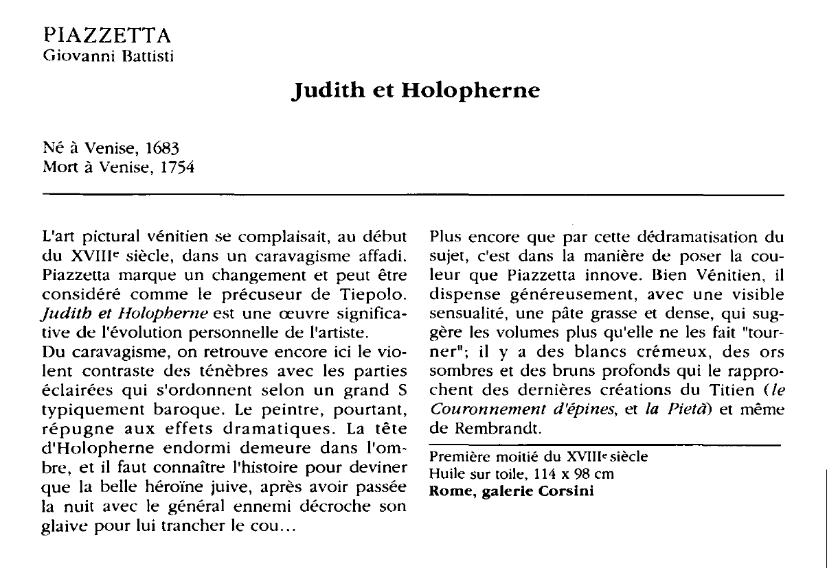 Prévisualisation du document PIAZZETTA Giovanni Battisti : Judith et Holopherne