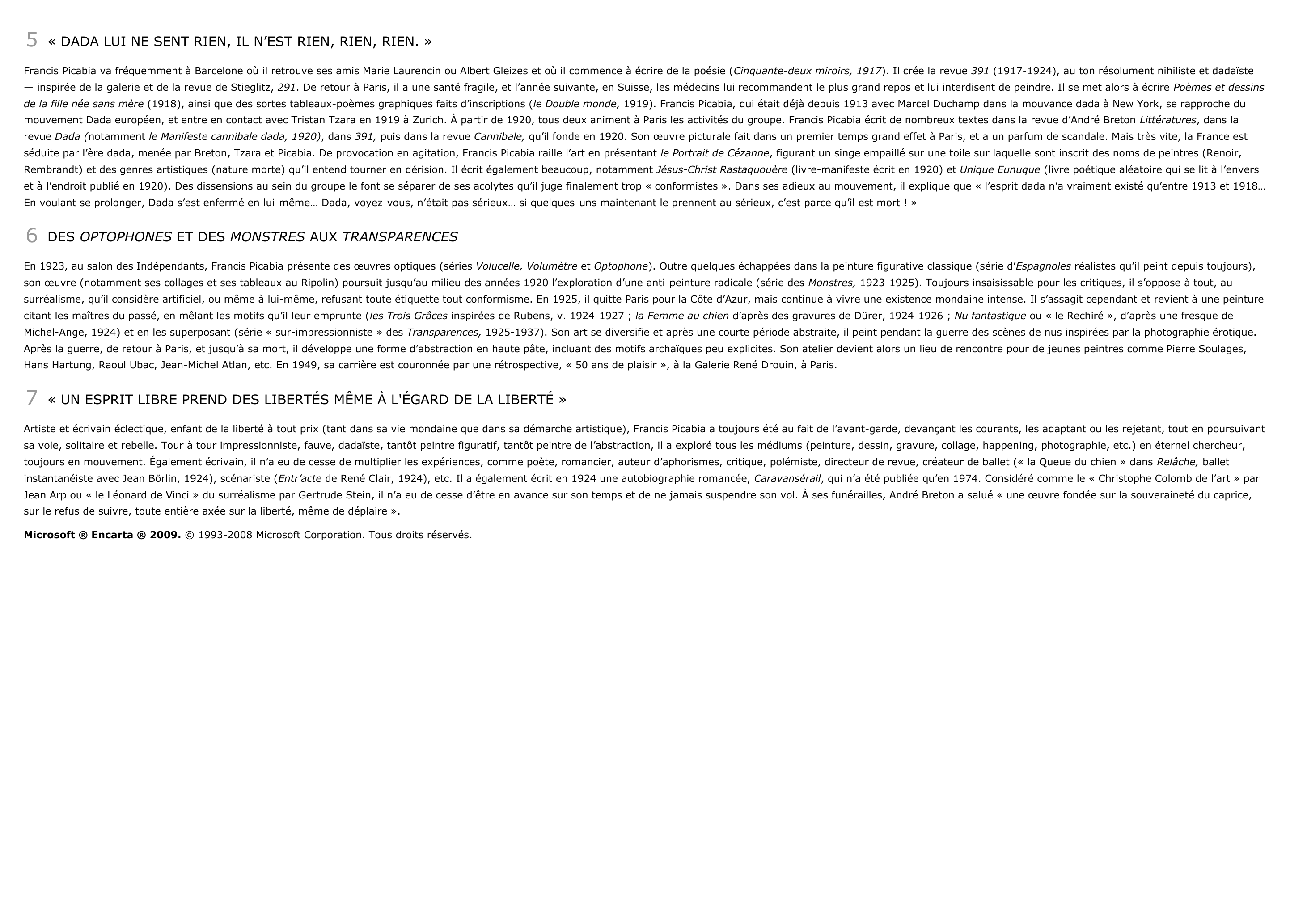 Prévisualisation du document Picabia, Francis - vie et oeuvre du peintre.