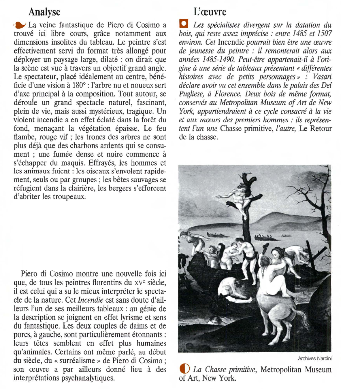 Prévisualisation du document Piero Di Cosimo: L'incendie dans la forêt