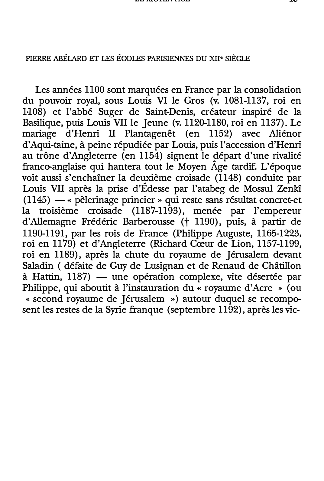Prévisualisation du document PIERRE ABÉLARD ET LES ÉCOLES PARISIENNES DU XIIe SIÈCLE