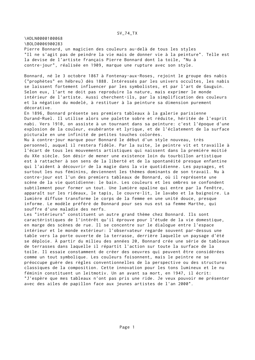 Prévisualisation du document Pierre Bonnard