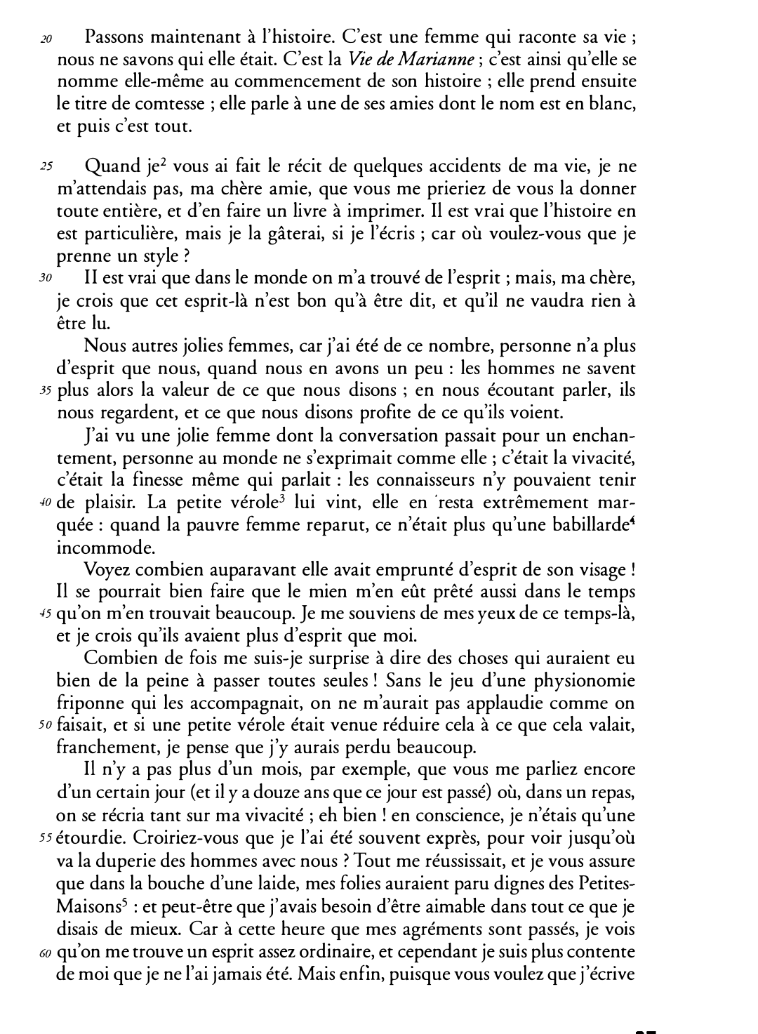 Prévisualisation du document Pierre Carlet de Chamblain de Marivaux, La Vie de Marianne (1742). commentaire