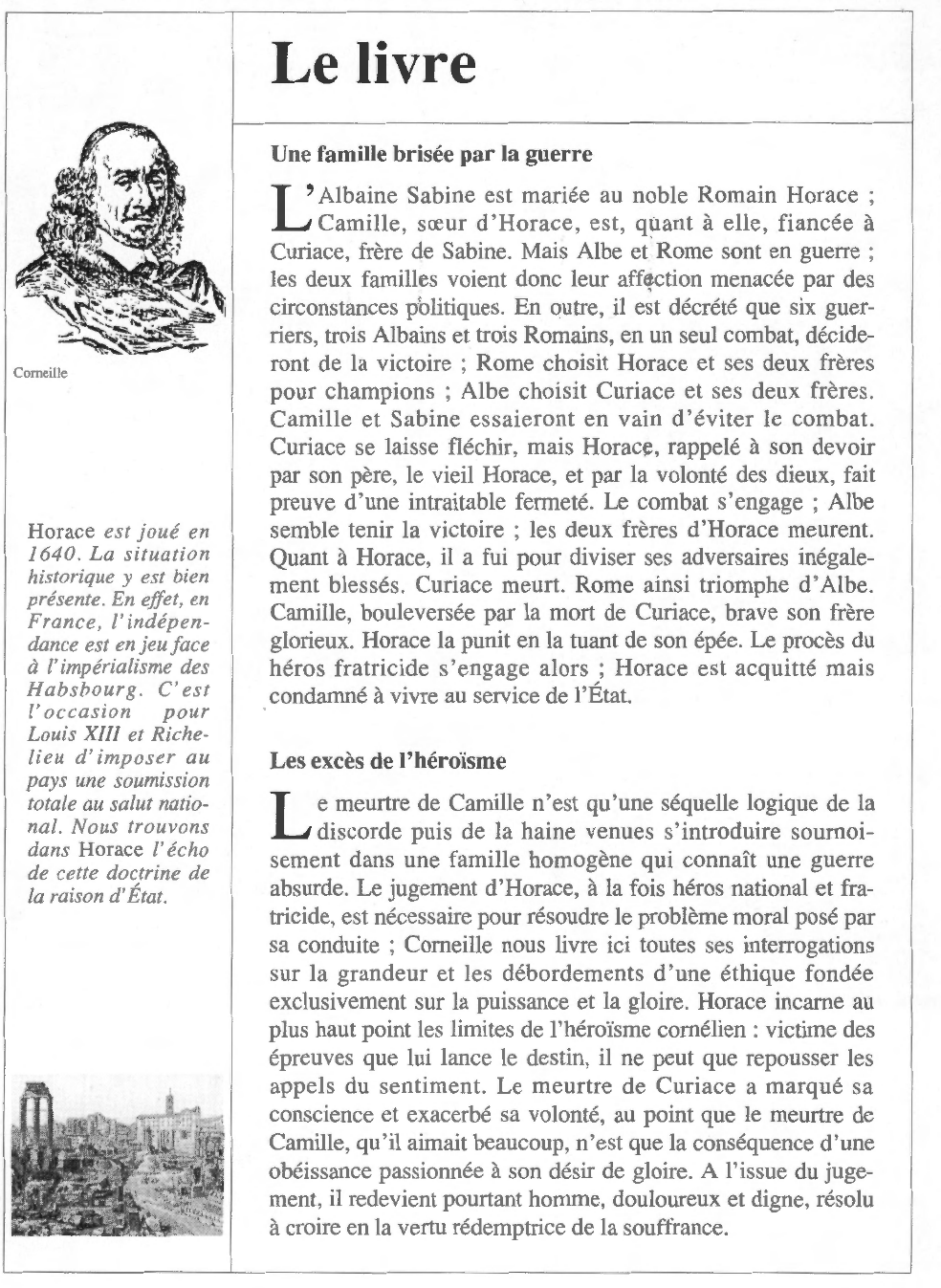 Prévisualisation du document Pierre CORNEILLE : Horace