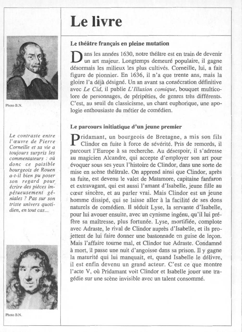 Prévisualisation du document Pierre CORNEILLE : L'Illusion comique