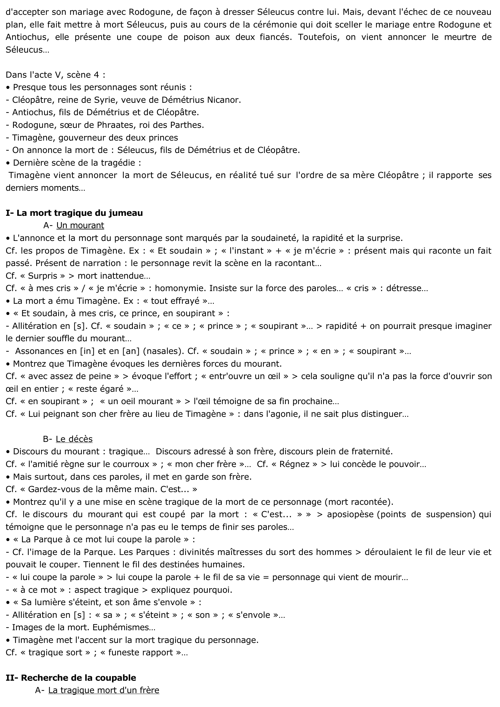 Prévisualisation du document Pierre Corneille, Rodogune princesse des Parthes, acte V, scène 4.