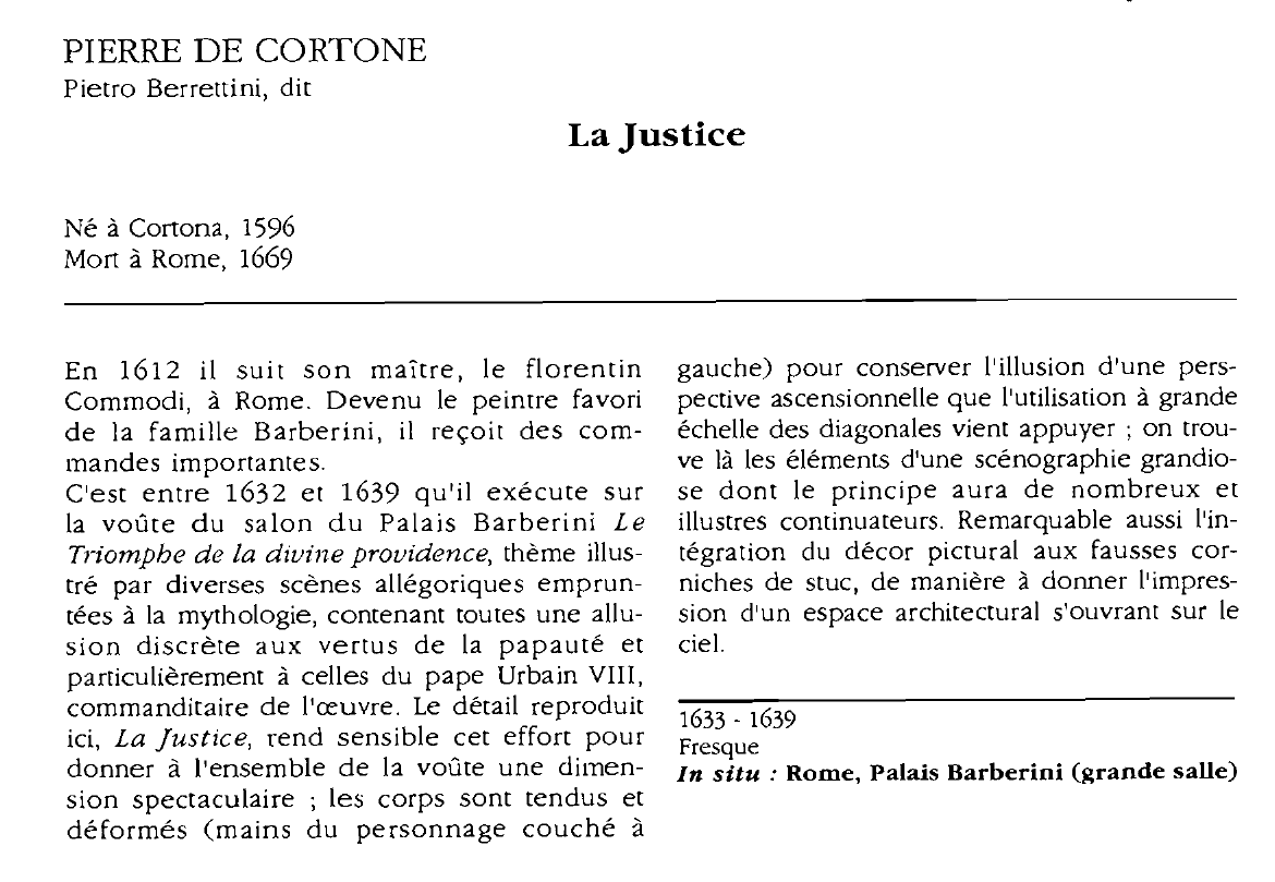 Prévisualisation du document PIERRE DE CORTONE Pietro Berrettini, dit : La Justice