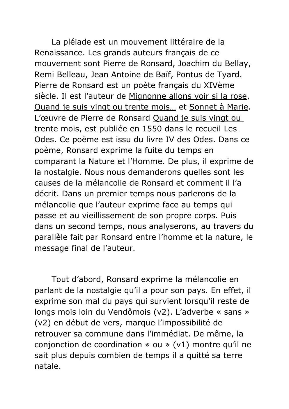 Prévisualisation du document Pierre de Ronsard livre IV - Odes