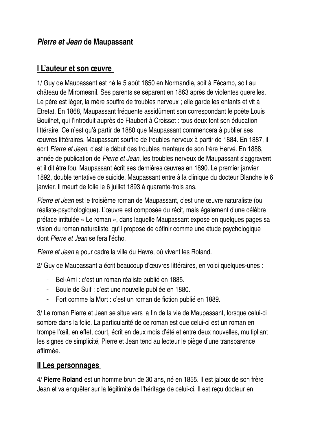 Prévisualisation du document Pierre et Jean de Maupassant