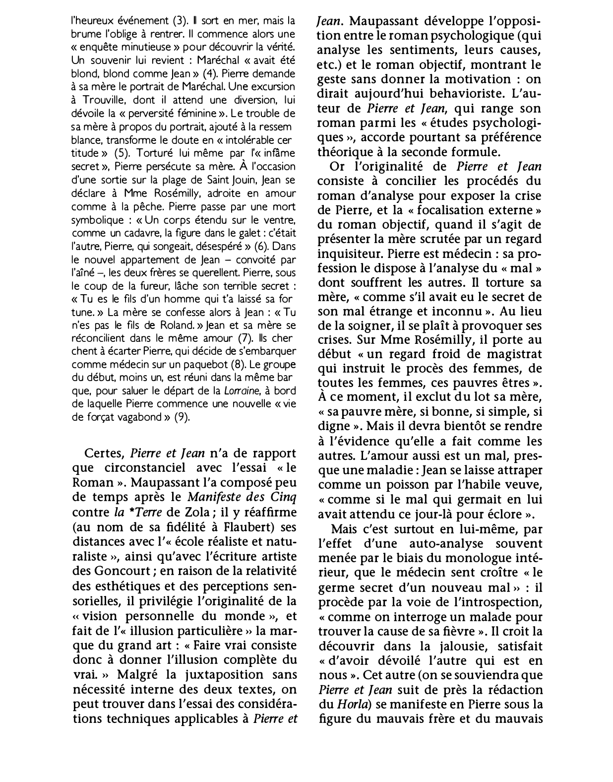 Prévisualisation du document PIERRE ET jEAN. Roman de Guy de Maupassant (résumé & analyse)