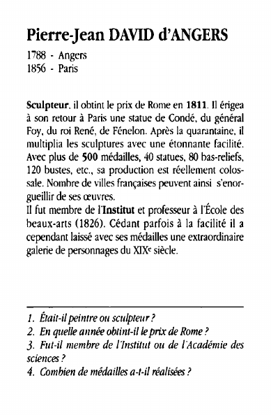 Prévisualisation du document Pierre-Jean DAVID d'ANGERS1788 - Angers1856 - ParisSculpteur.